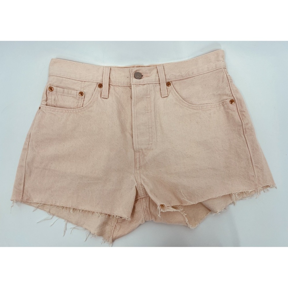 Levis Fresh 501 Shorts Women's Size 29 Pink Cut Off‎ Button Fly